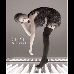 New Stuart weitzman otk boot 7.5 hi-low hi low  over the knee suede high heel